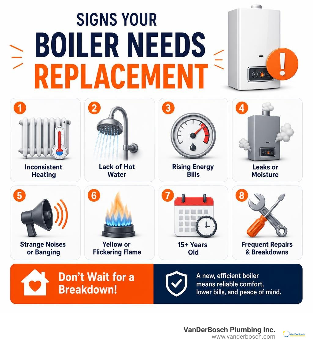 infographic explaining the signs your boiler needs replacement infographic infographic explaining the signs your boiler needs replacement infographic