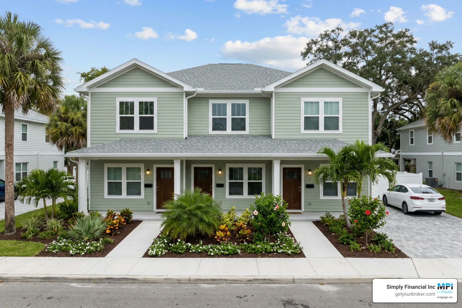 A beautifully updated triplex property in Florida ready for tenants