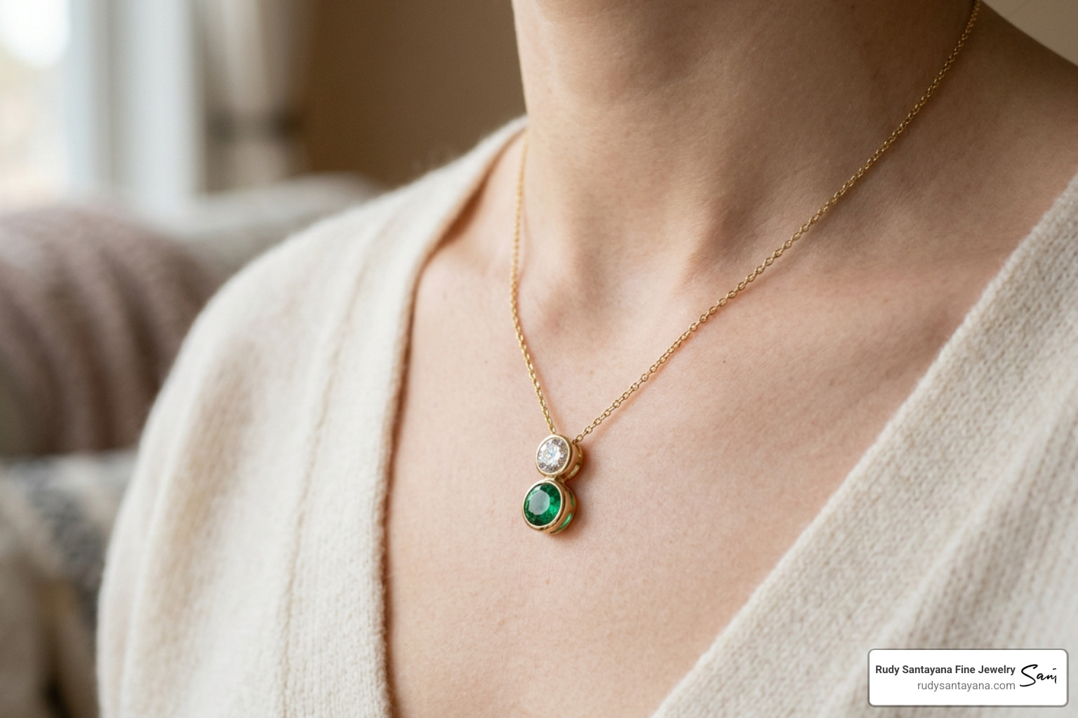 custom birthstone necklace in yellow gold custom birthstone necklace in yellow gold