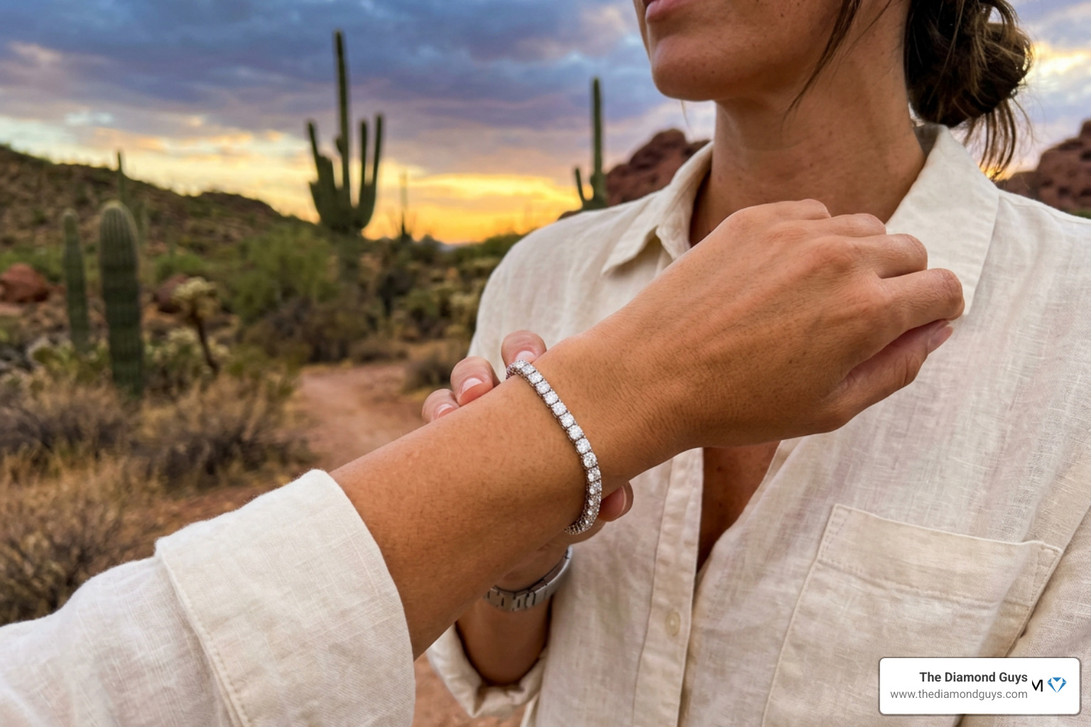 diamond tennis bracelet on wrist diamond tennis bracelet on wrist