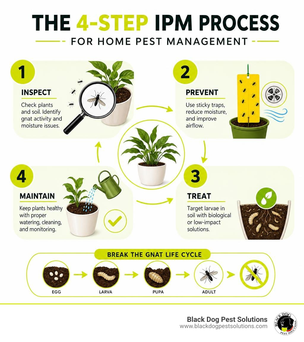 4-step IPM process infographic for home pest management infographic 4-step IPM process infographic for home pest management infographic