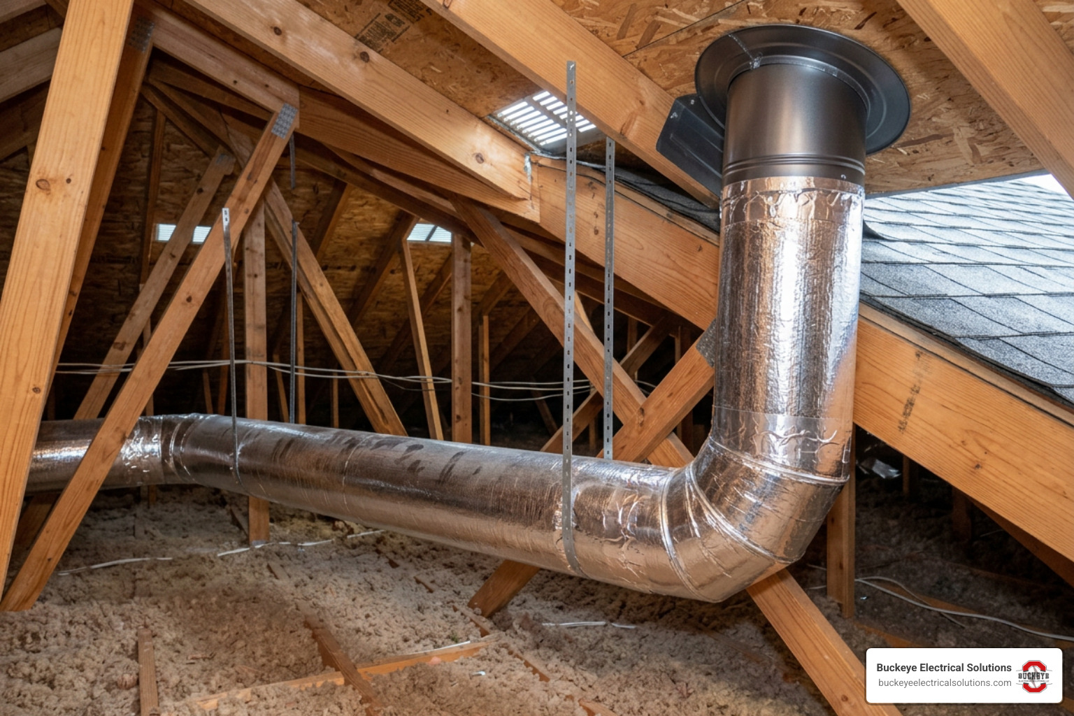 properly vented ductwork in an attic properly vented ductwork in an attic
