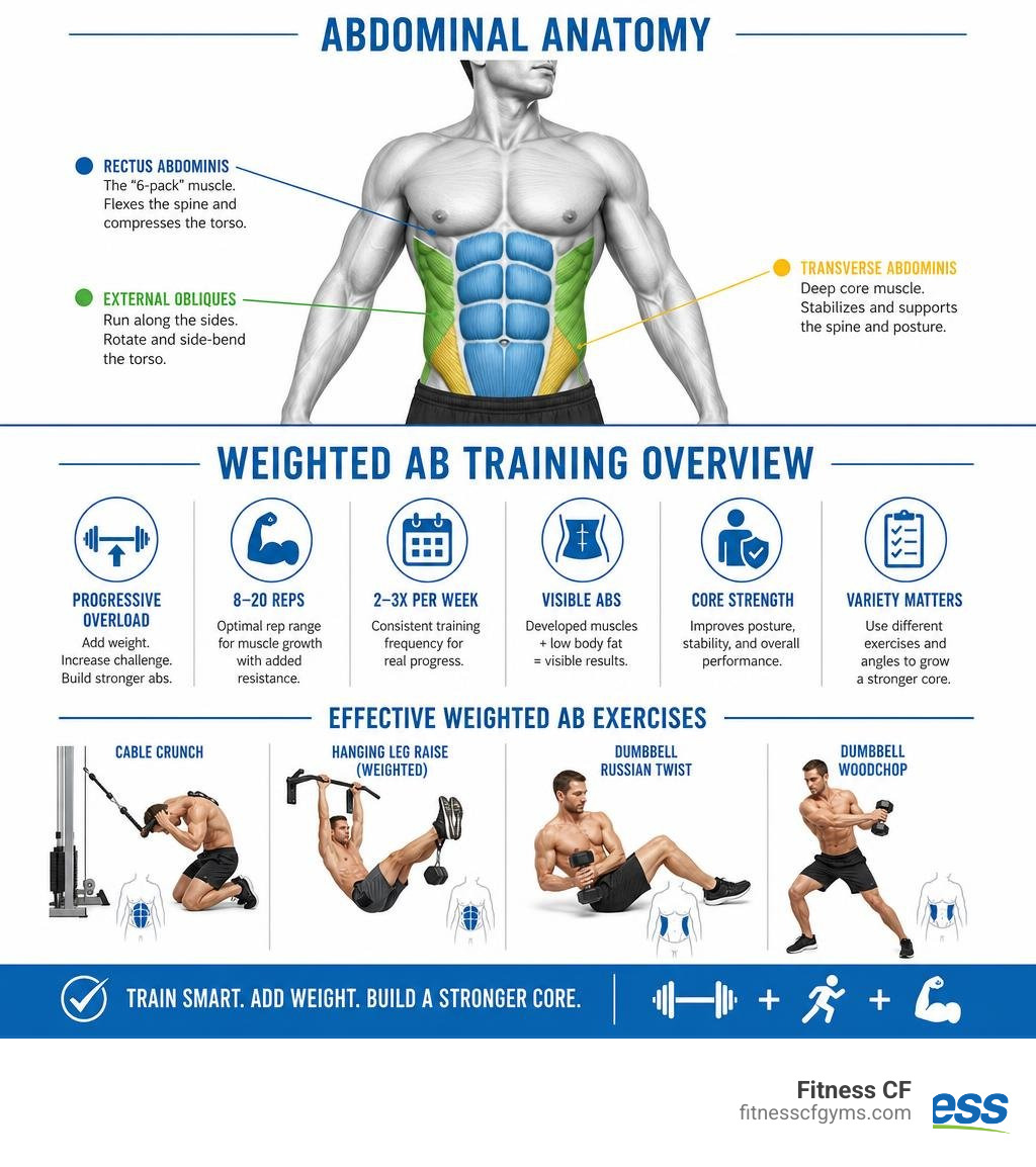 Abdominal anatomy and weighted ab training overview infographic infographic Abdominal anatomy and weighted ab training overview infographic infographic