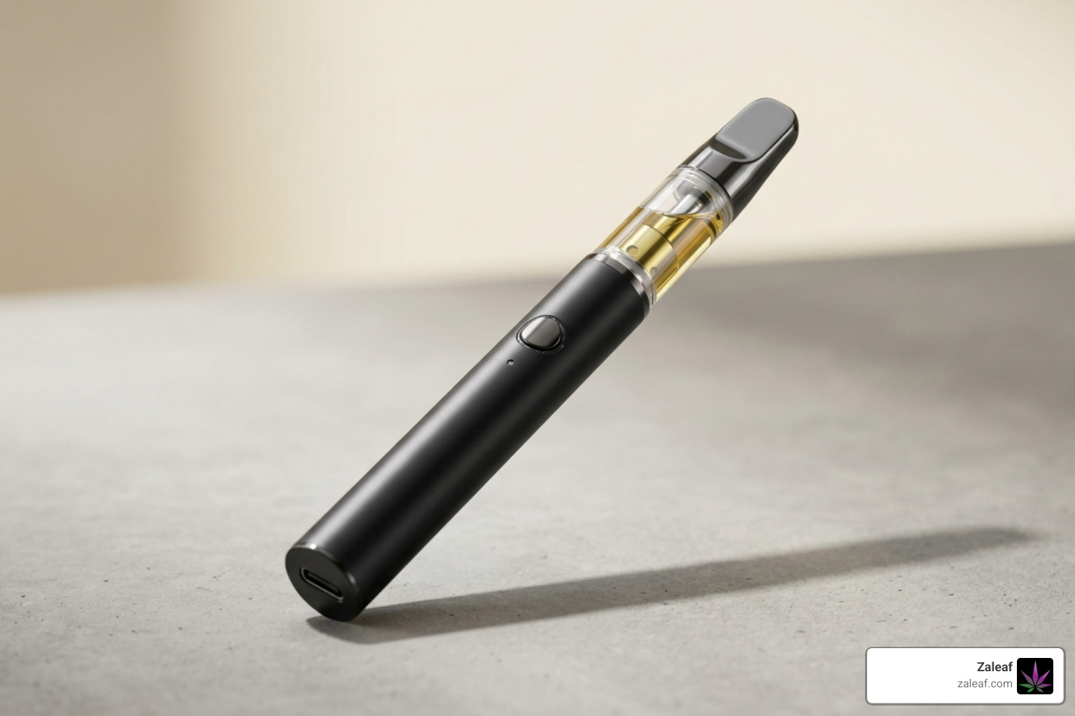 Sleek portable cannabis vape pen designed for low-profile use Sleek portable cannabis vape pen designed for low-profile use