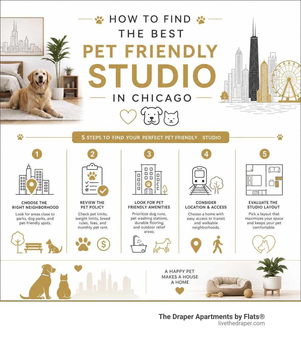 how to find the best pet friendly studio in chicago infographic how to find the best pet friendly studio in chicago infographic