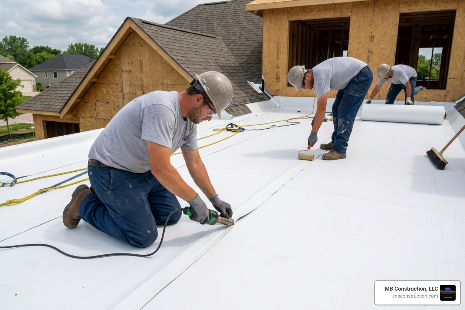 waterproofing membrane installation on flat roof waterproofing membrane installation on flat roof