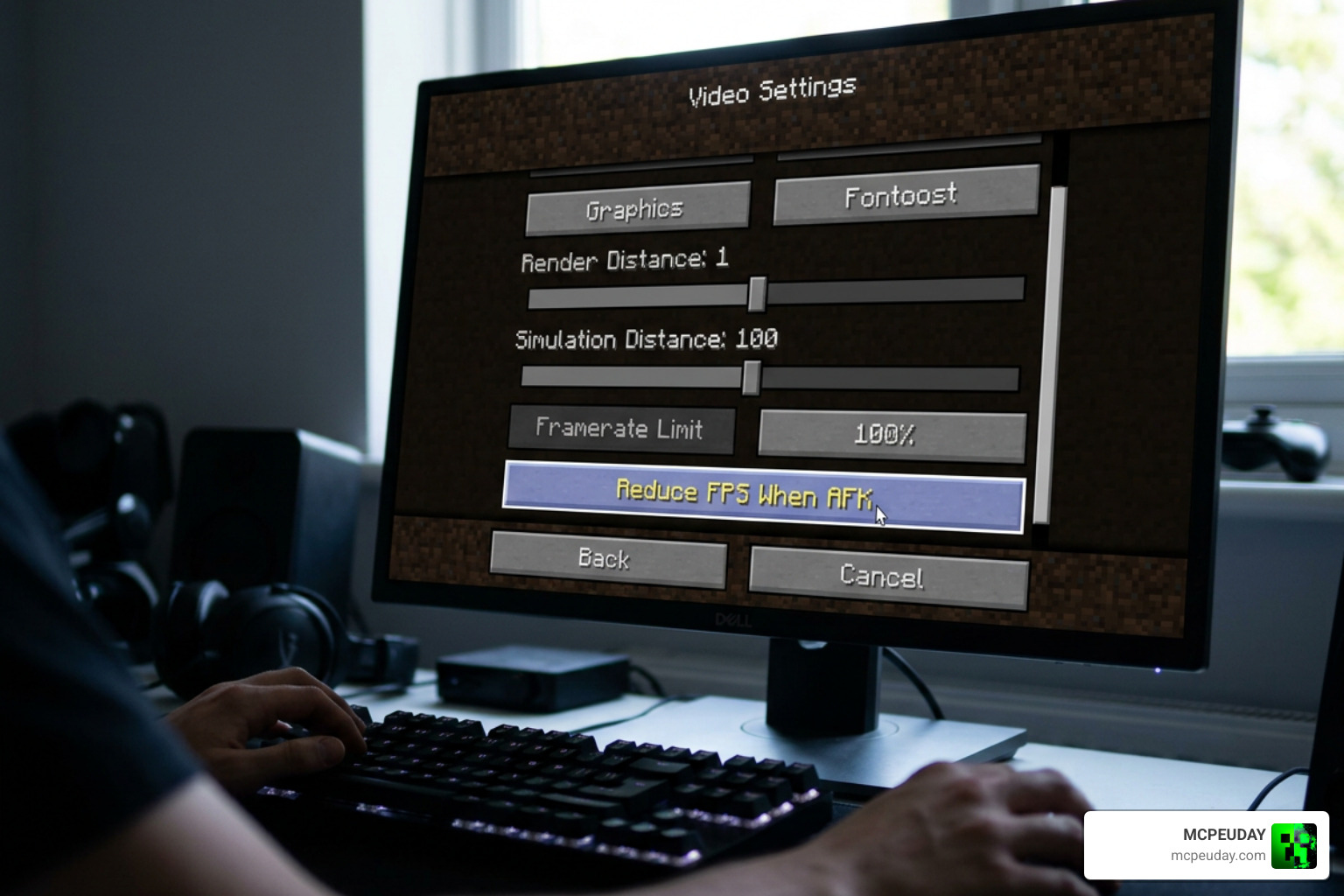 Minecraft video settings menu highlighting performance optimization Minecraft video settings menu highlighting performance optimization