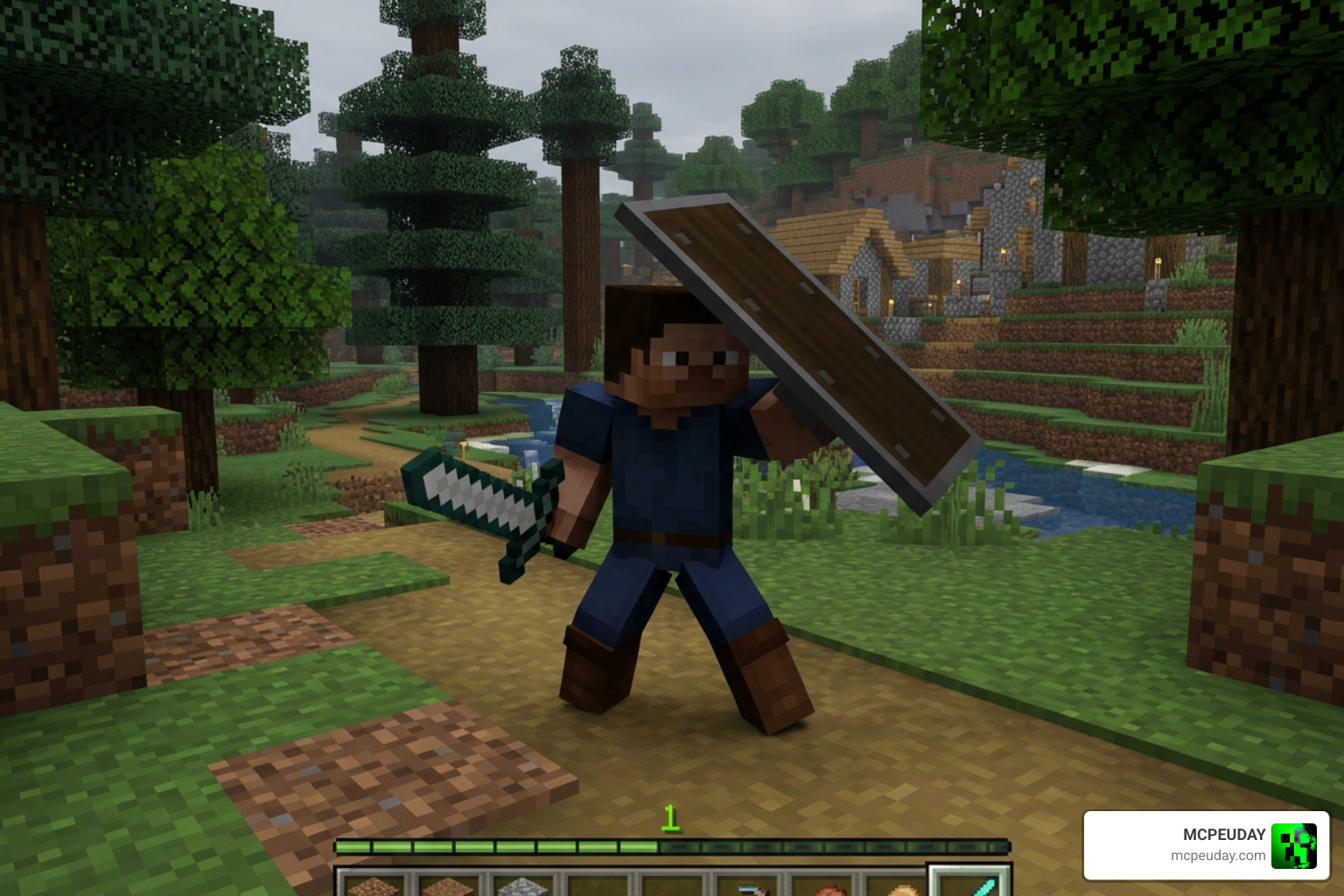 Gameplay animations showing improved third-person shield blocking Gameplay animations showing improved third-person shield blocking