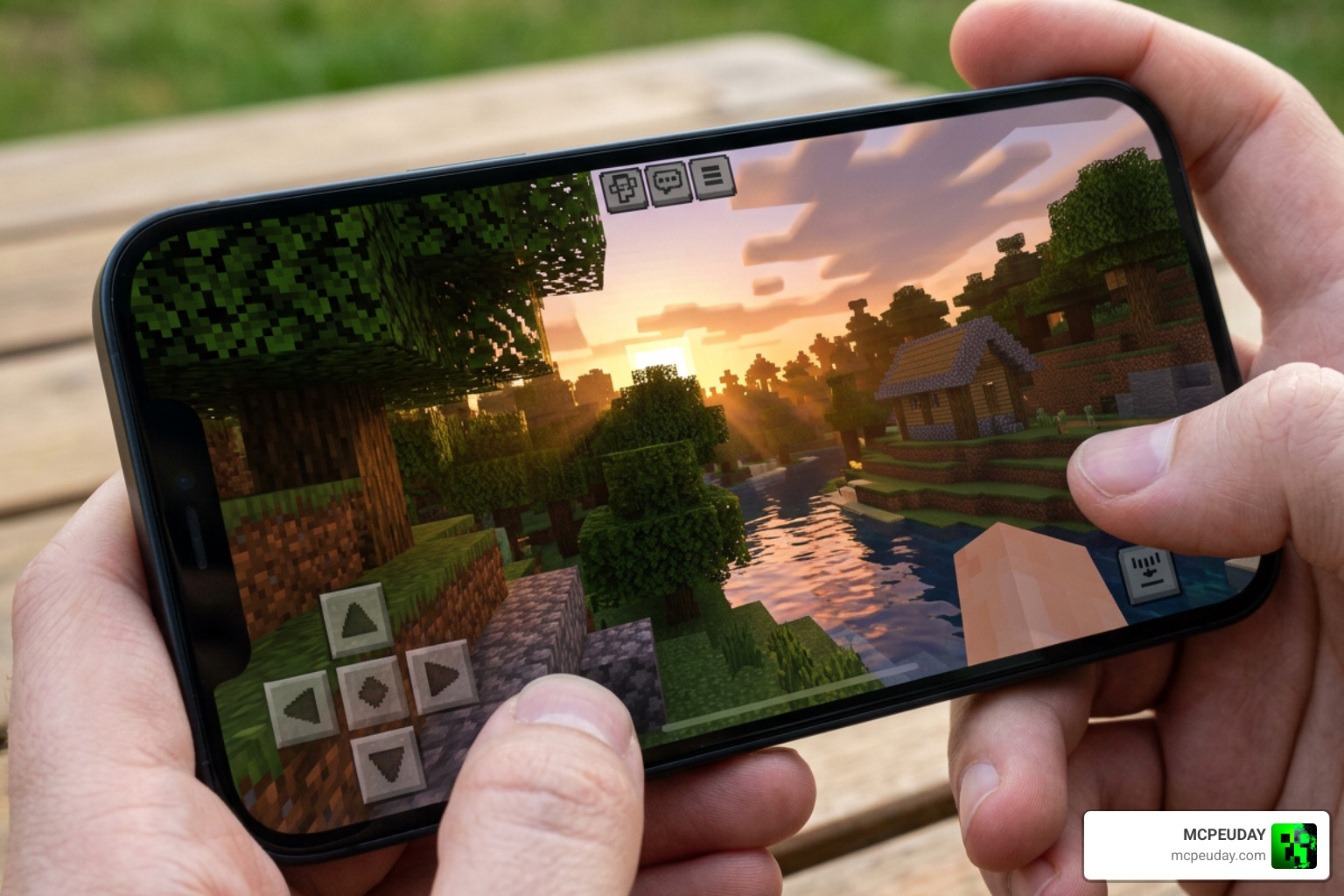 RenderDragon engine rendering deferred lighting and realistic shadows on a mobile device