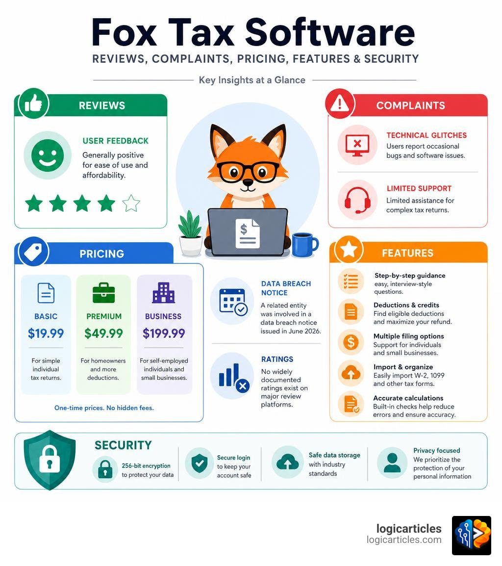Fox tax software reviews complaints pricing features security infographic infographic Fox tax software reviews complaints pricing features security infographic infographic