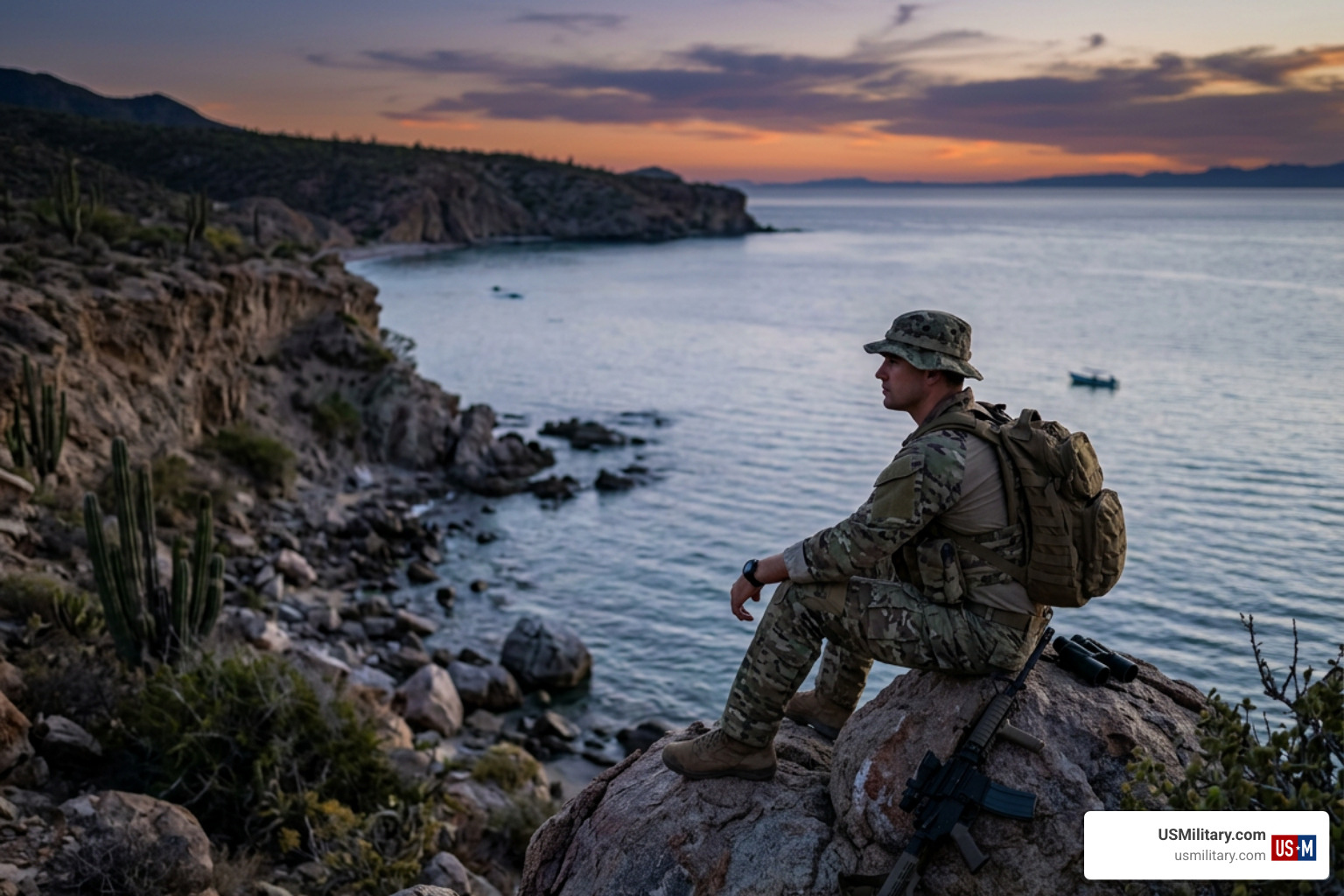 A Navy SEAL finding solitude in the pristine wilderness of Baja California