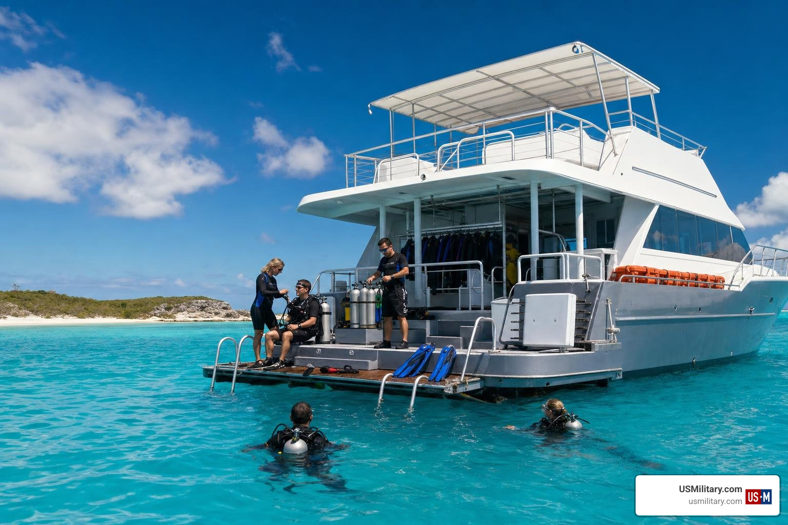 Luxury scuba diving liveaboard in the Exuma Cays Bahamas
