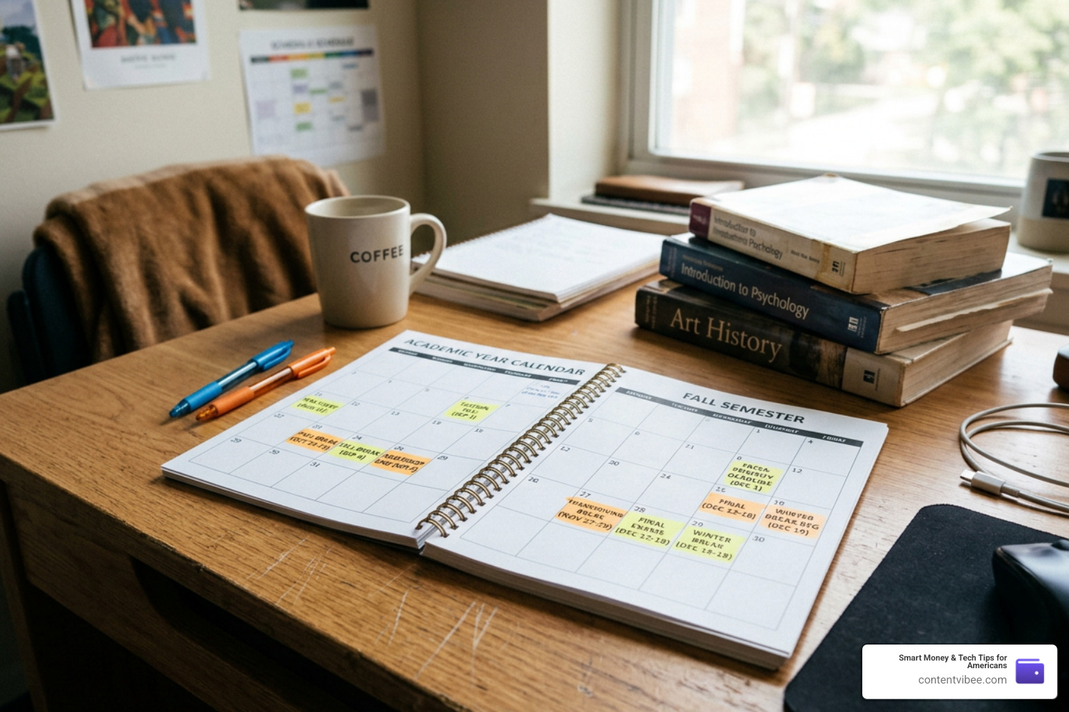 academic terms calendar
