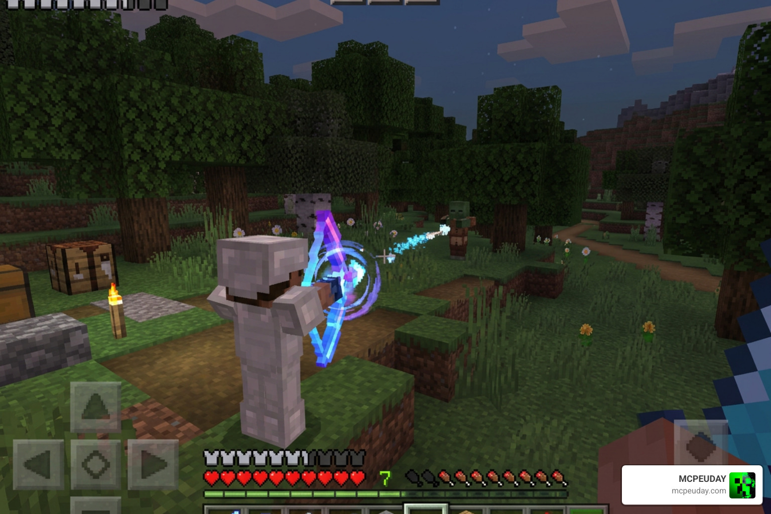 New Bows Overhaul Addon Minecraft Bedrock ranged combat survival gameplay