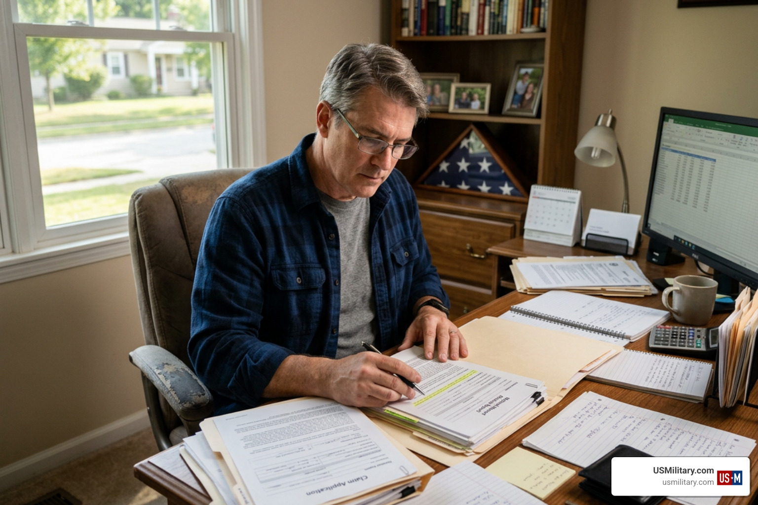 Veteran gathering medical records for VA disability claim Veteran gathering medical records for VA disability claim