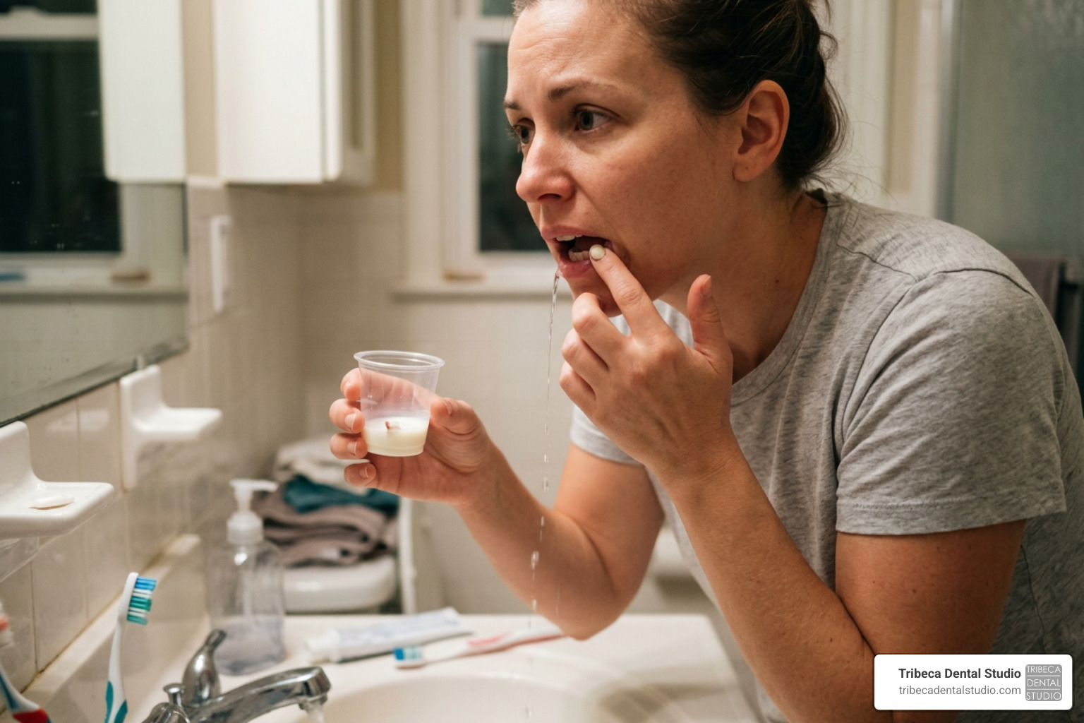 emergency first-aid steps for a chipped tooth including rinsing, storing the fragment, and using dental wax emergency first-aid steps for a chipped tooth including rinsing, storing the fragment, and using dental wax