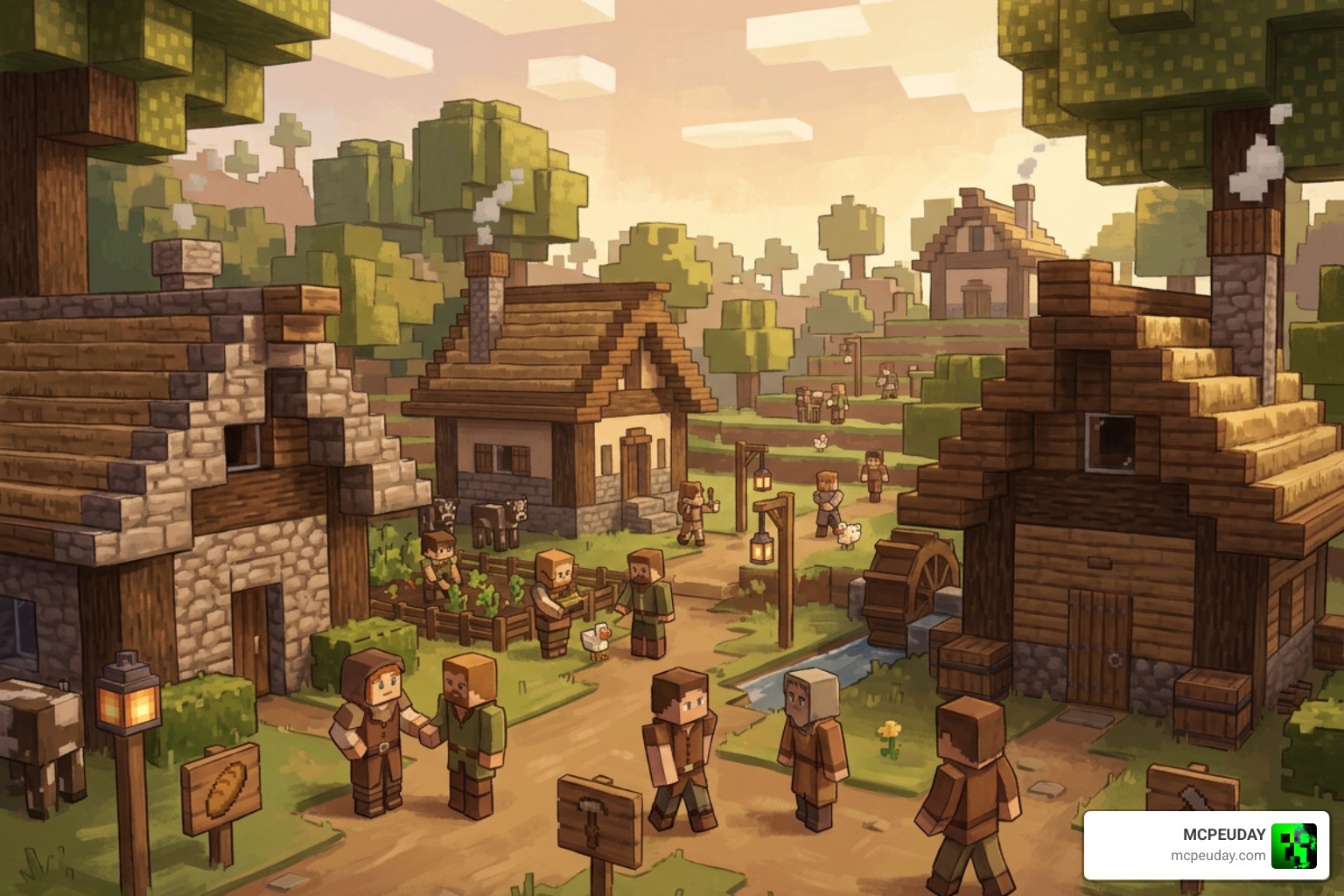 Custom entity models and painterly aesthetic in Minecraft