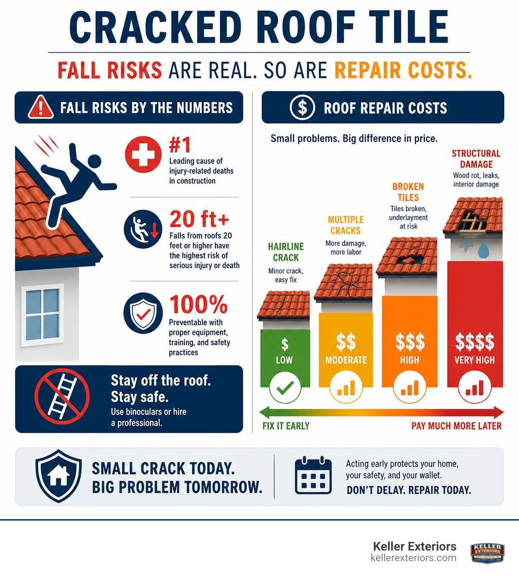 Stat showing fall risks and roof repair costs infographic Stat showing fall risks and roof repair costs infographic