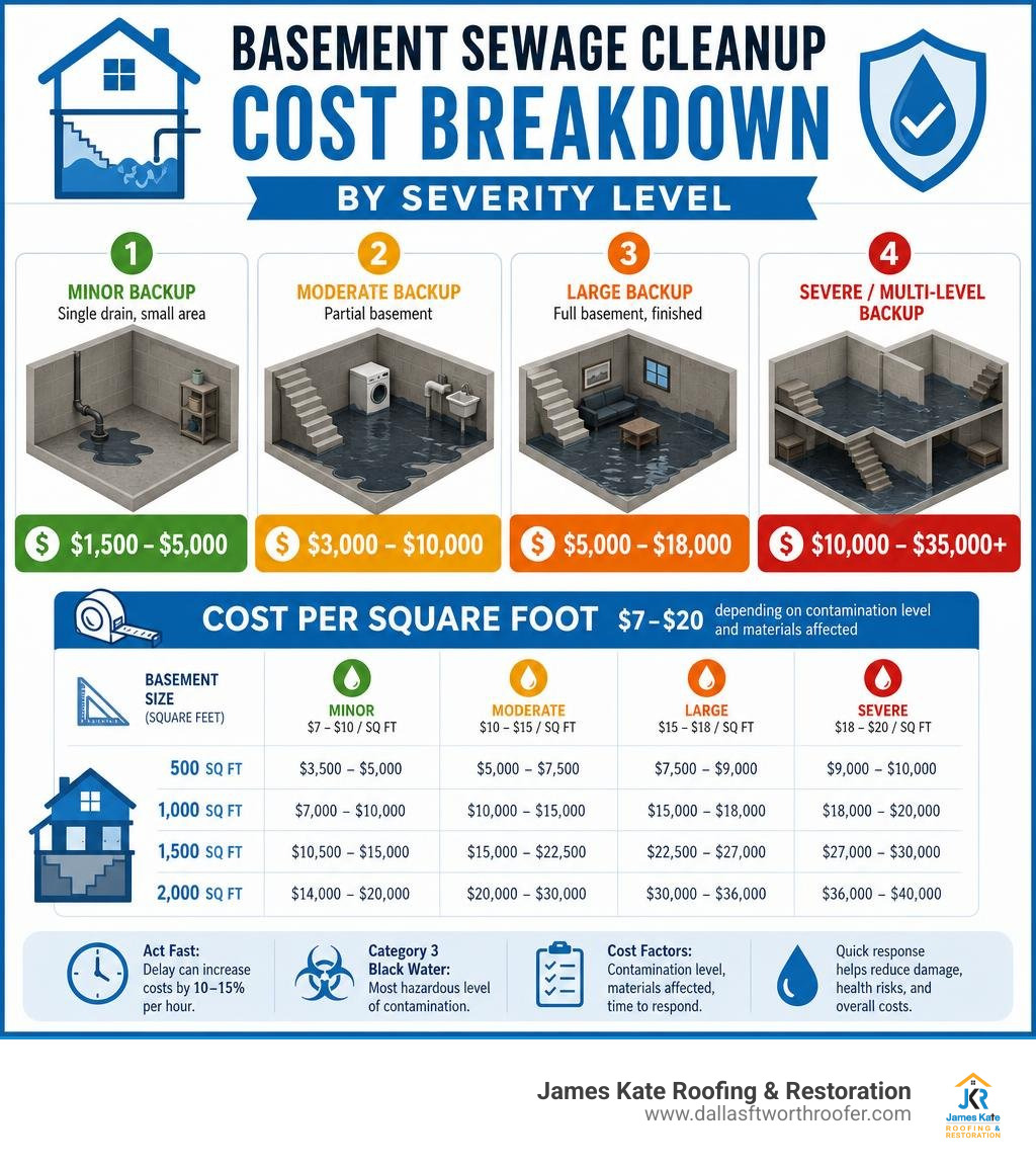 crawl space sewage cleanup cost breakdown infographic by severity level and square footage infographic crawl space sewage cleanup cost breakdown infographic by severity level and square footage infographic