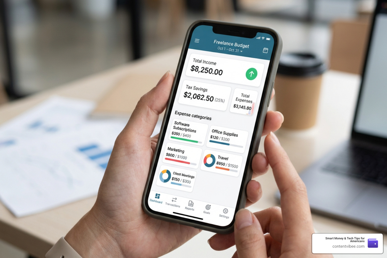 Mobile budgeting apps on a smartphone screen displaying freelance dashboards Mobile budgeting apps on a smartphone screen displaying freelance dashboards