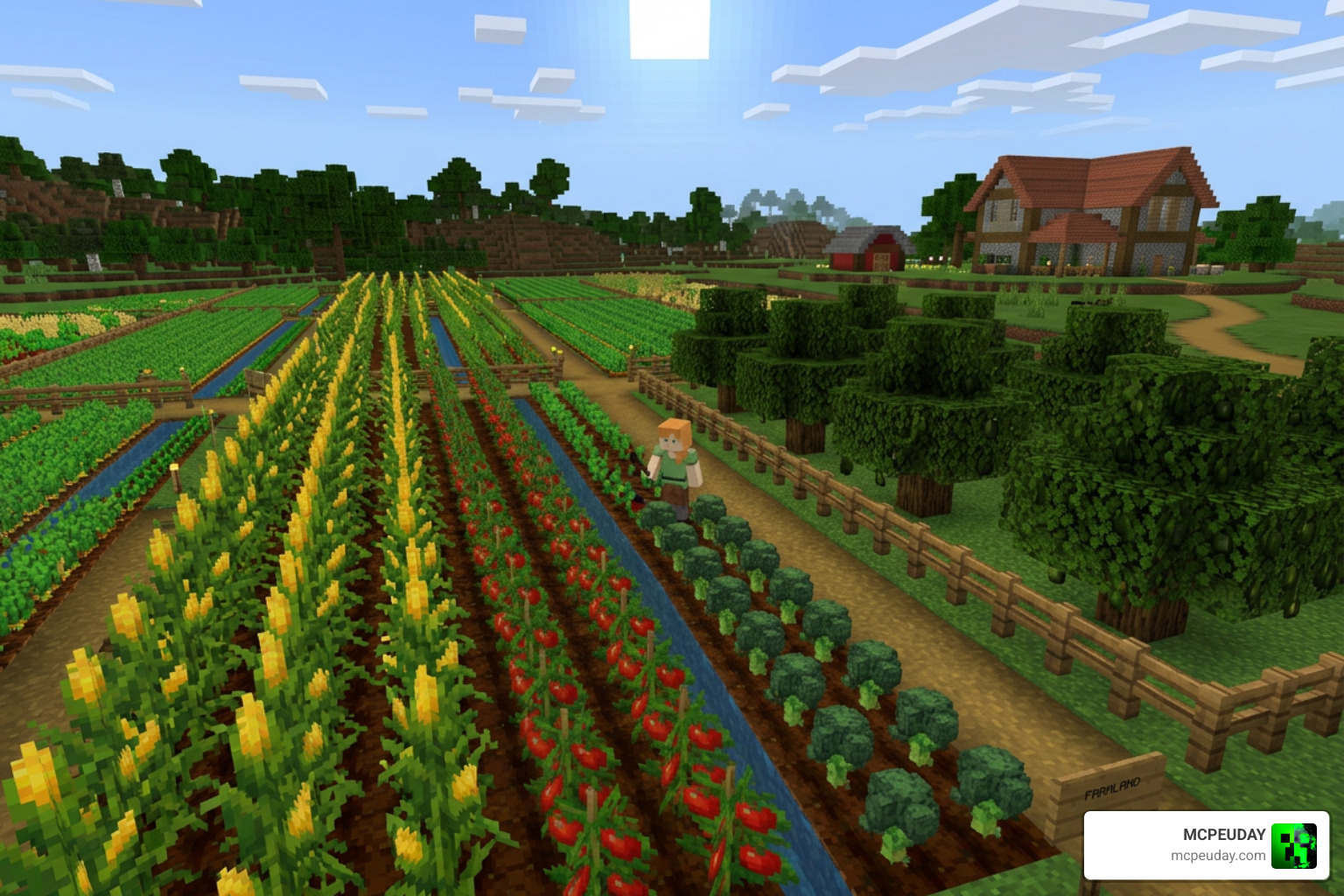 Crops Overhaul Addon Minecraft Bedrock farming