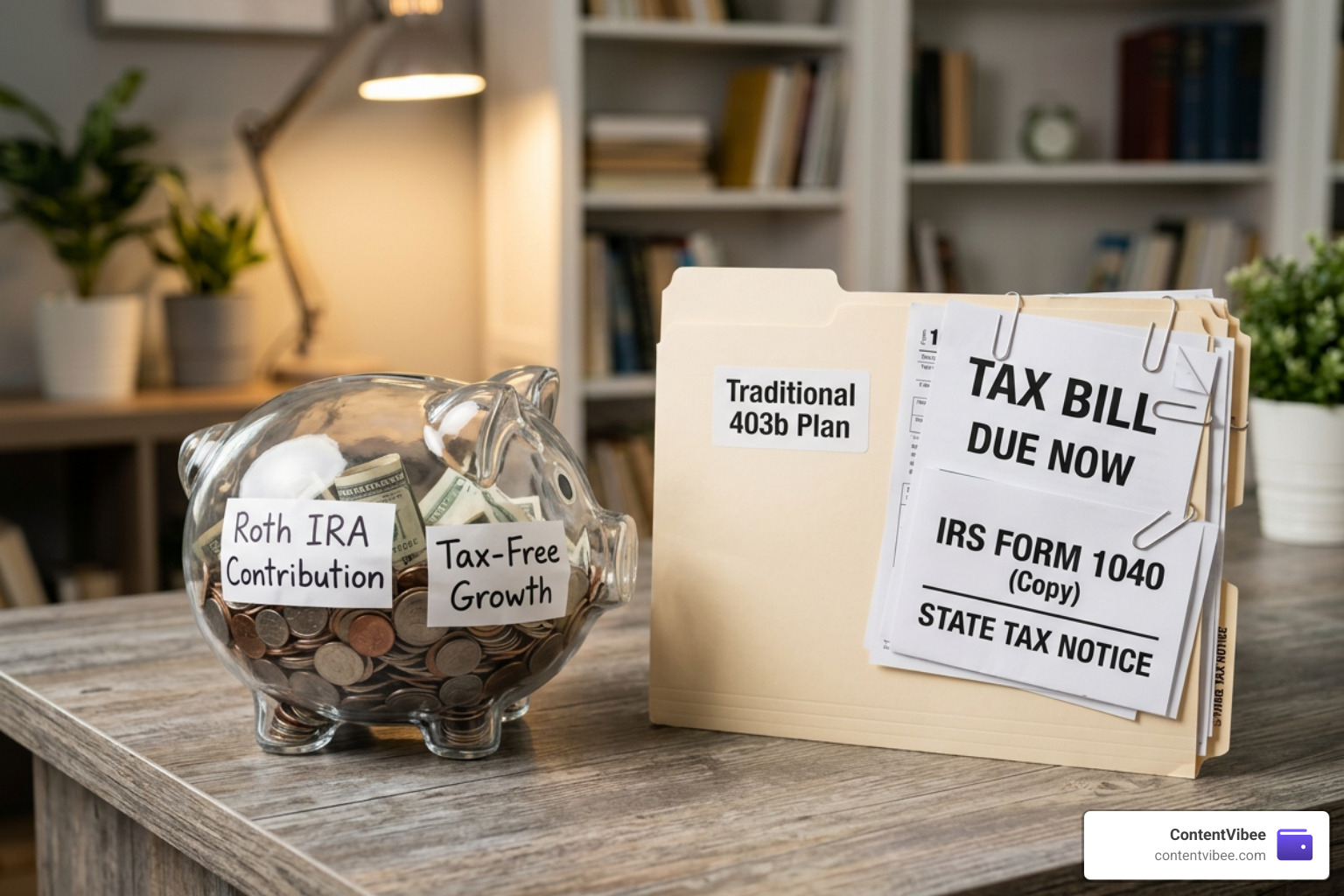 Tax-free growth benefits of a Roth IRA compared to traditional accounts