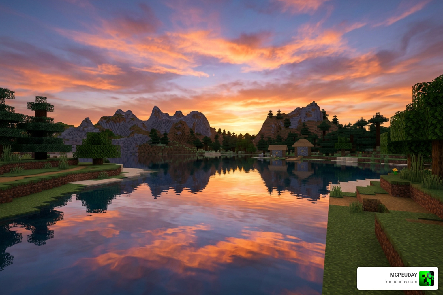 water reflections and skybox in Minecraft Bedrock water reflections and skybox in Minecraft Bedrock
