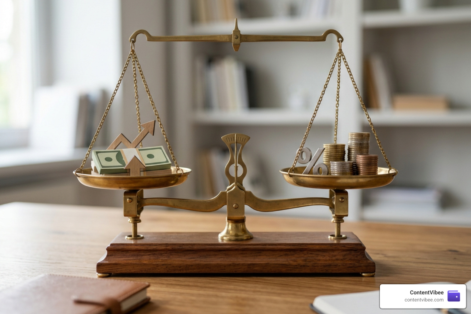 A scale balancing inflation and tax rates