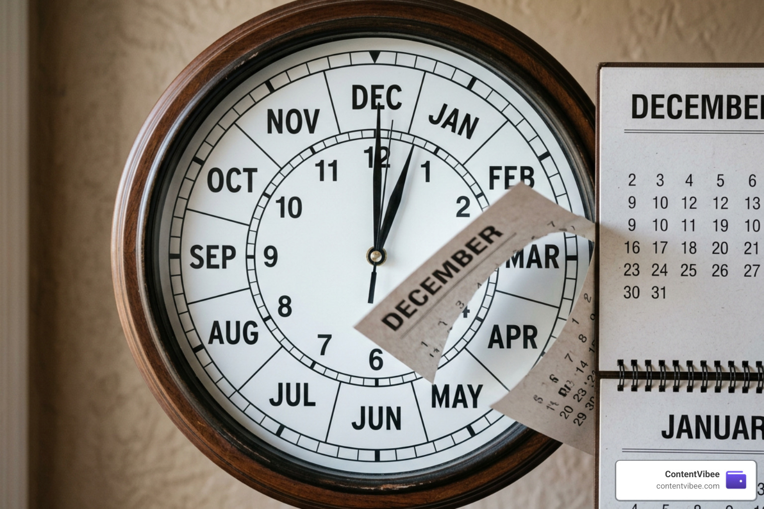 Clock representing the 12-month one-rollover-per-year limit