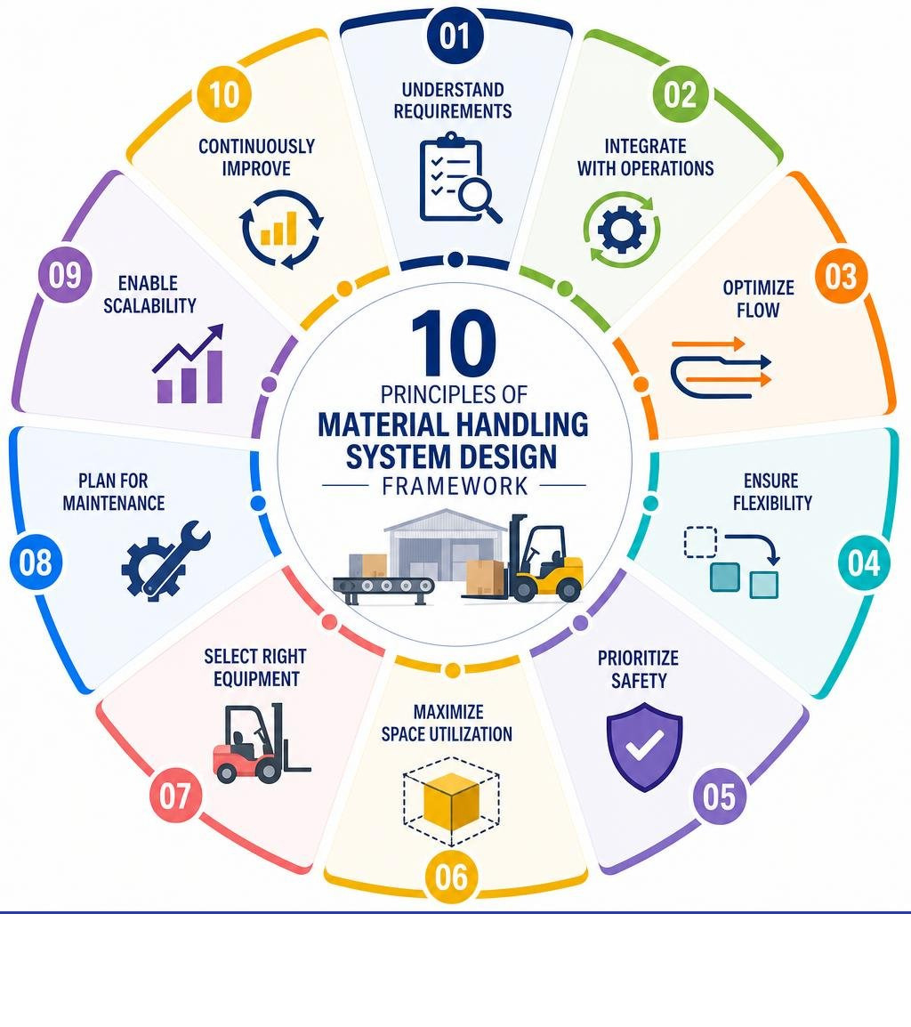 the 10 principles of material handling system design framework
