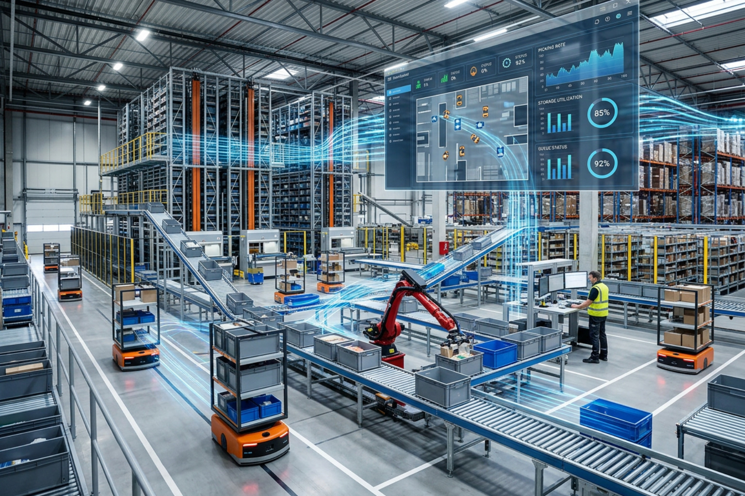 Physical and digital layers of warehouse systems integration