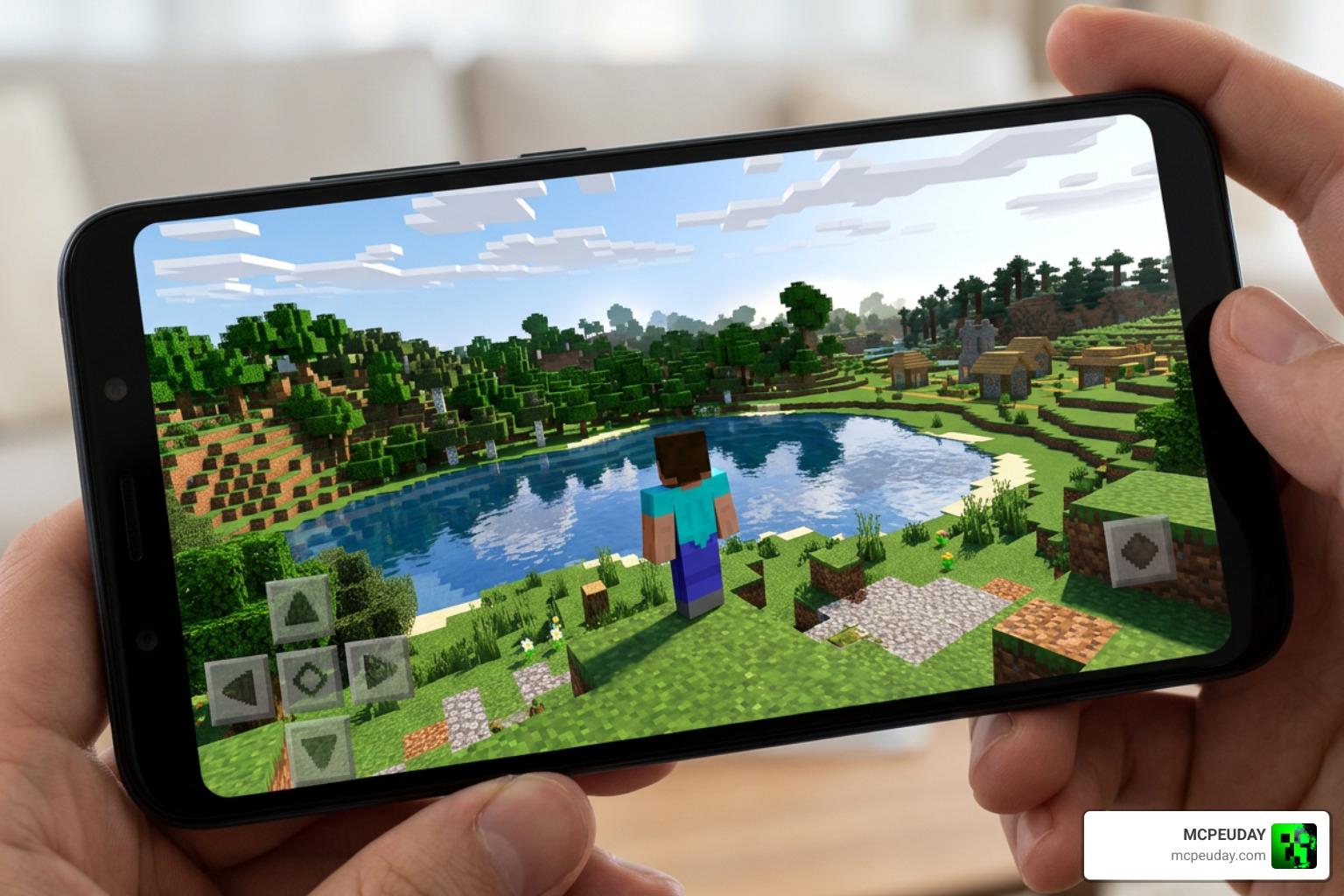 Minecraft Bedrock on Android running shaders