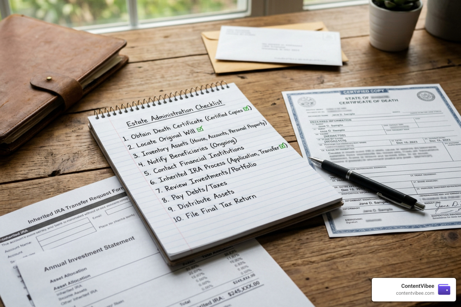 Step-by-step checklist for inheriting an IRA
