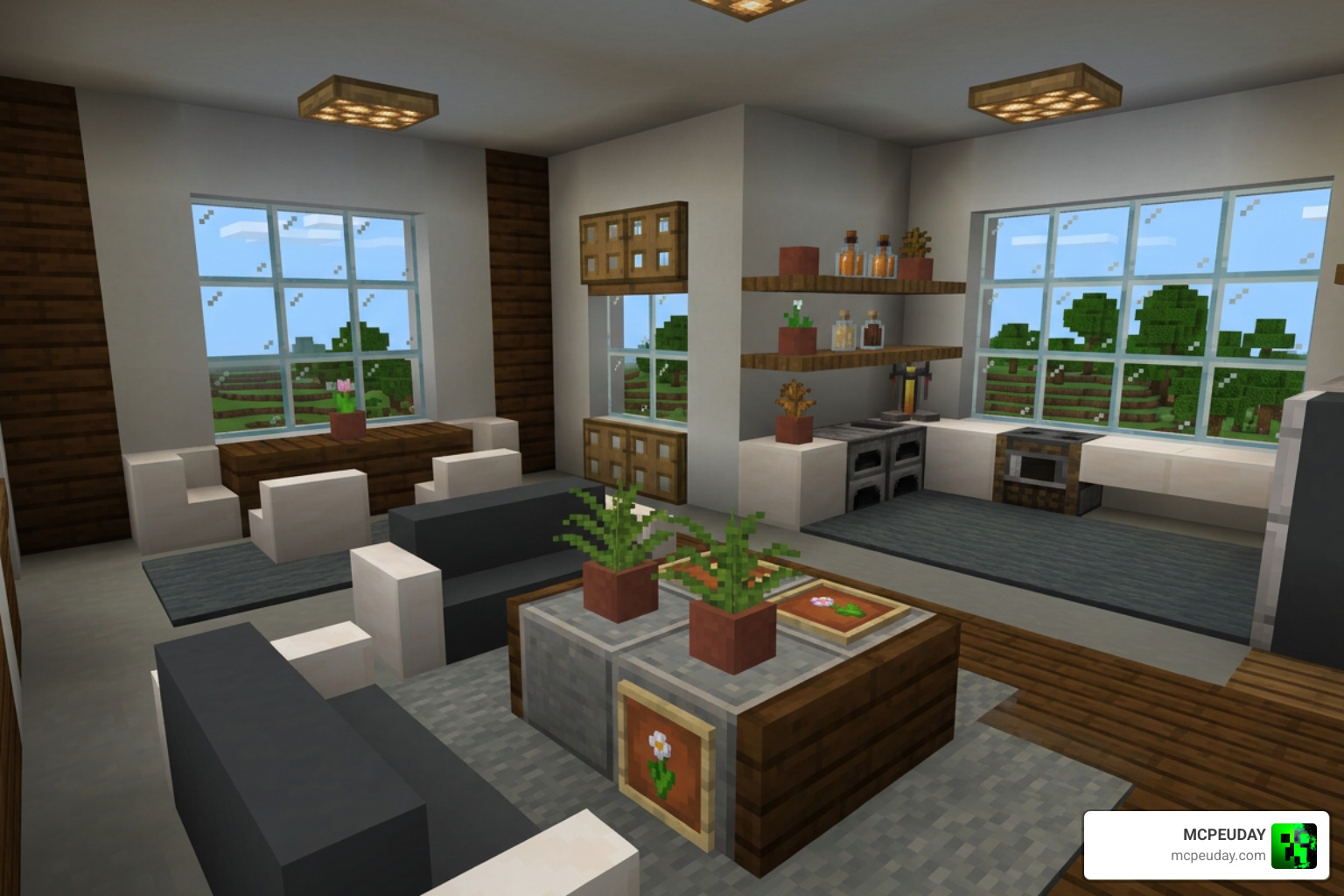 Kraftoid's furniture pieces in Minecraft Bedrock Edition Kraftoid's furniture pieces in Minecraft Bedrock Edition