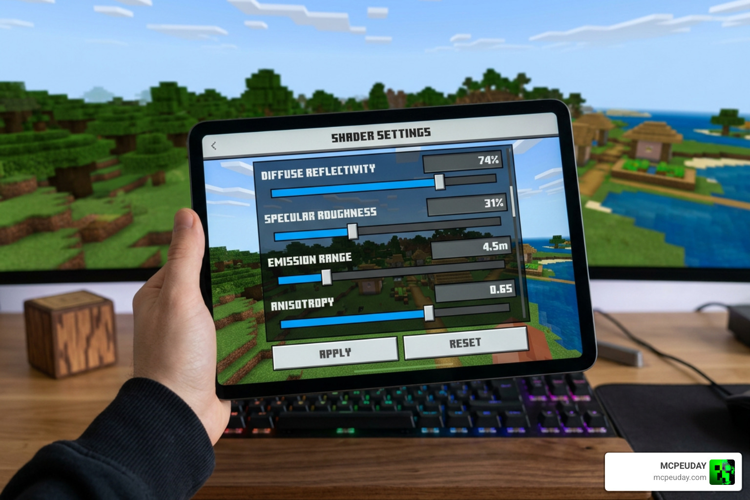VFXCore shader parameter controls and material inputs interface
