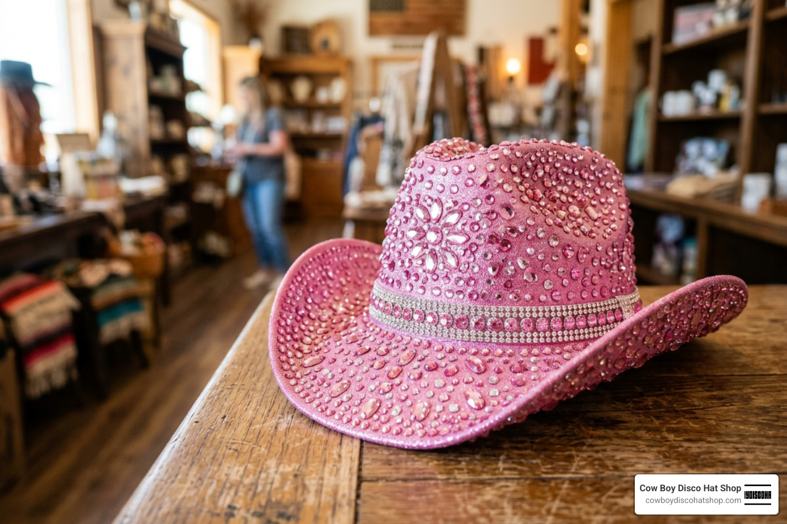 pink rhinestone cowgirl hat