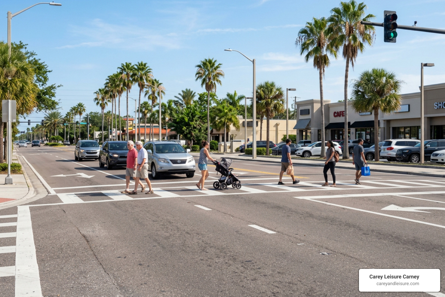crosswalk safety in Clearwater Florida