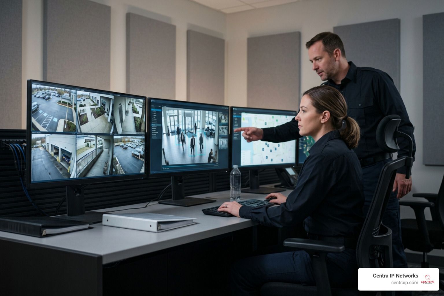AI-powered object detection interface showing human and vehicle classifications AI-powered object detection interface showing human and vehicle classifications