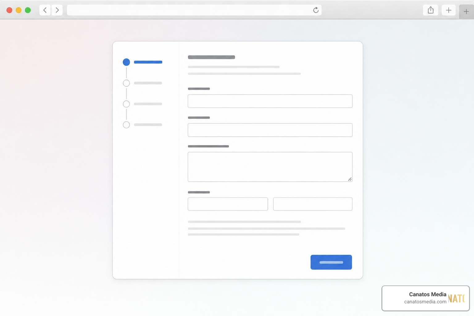 Account creation screen on business.facebook.com