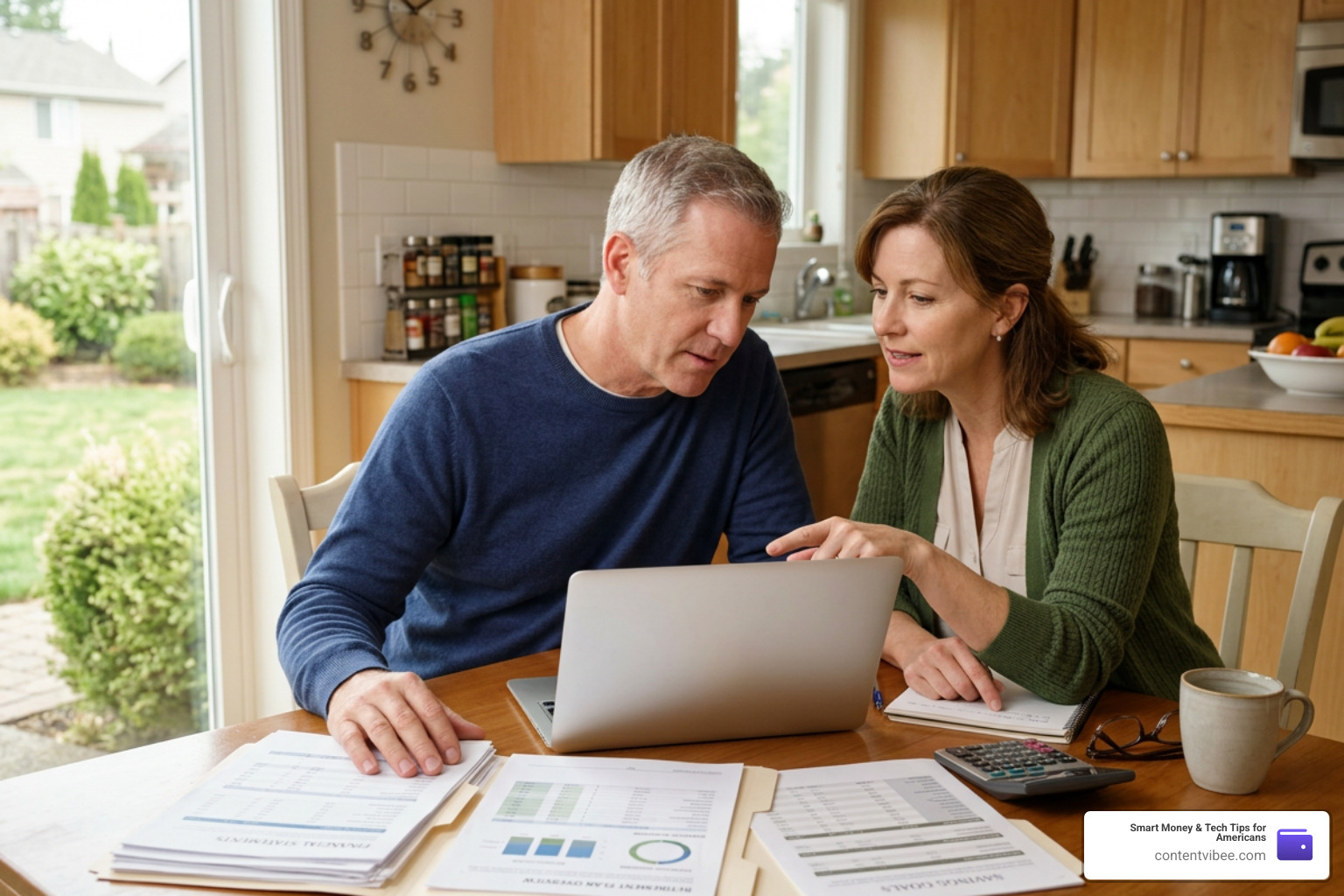 A couple planning their retirement savings and Social Security strategy