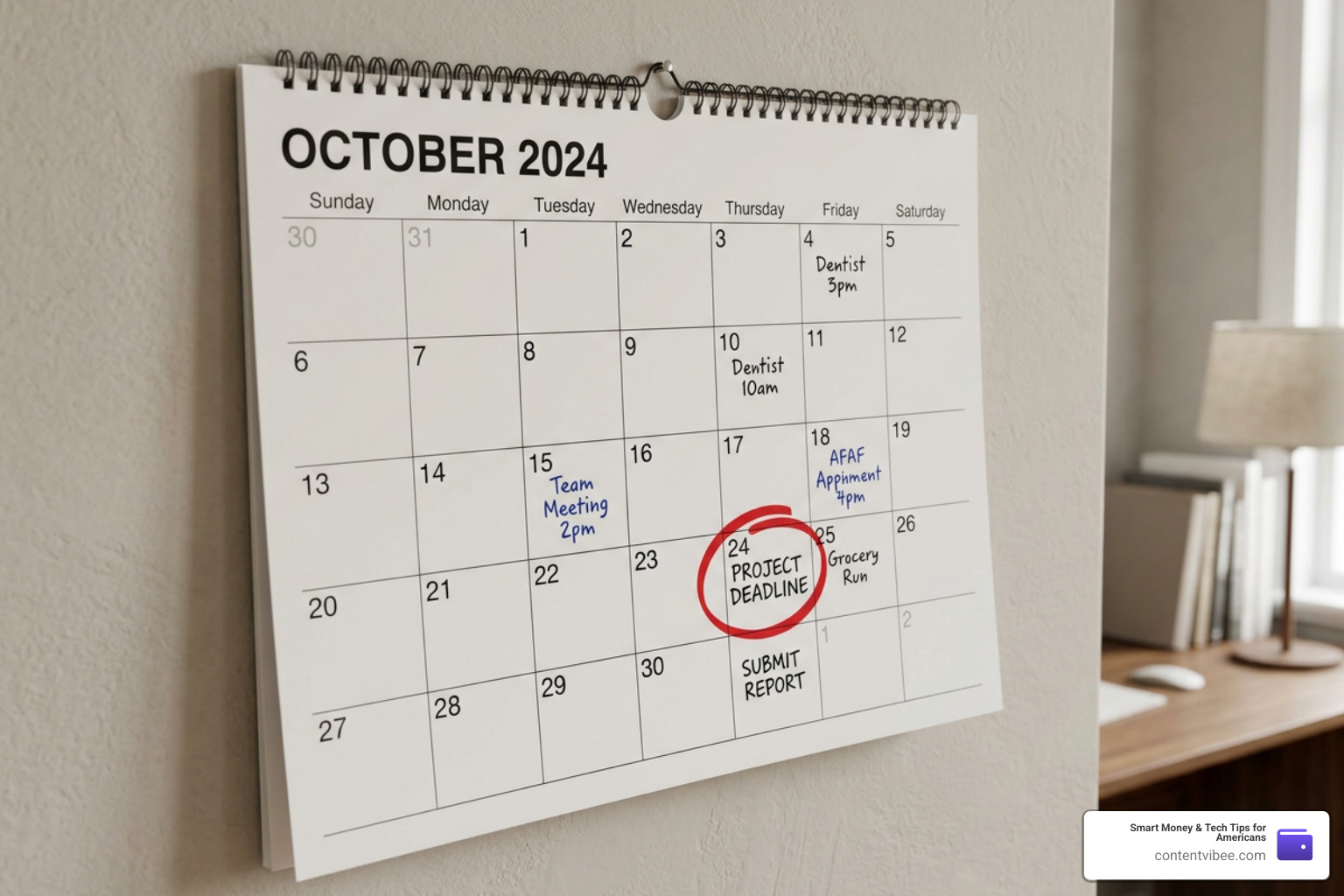 calendar with a deadline marked in red calendar with a deadline marked in red