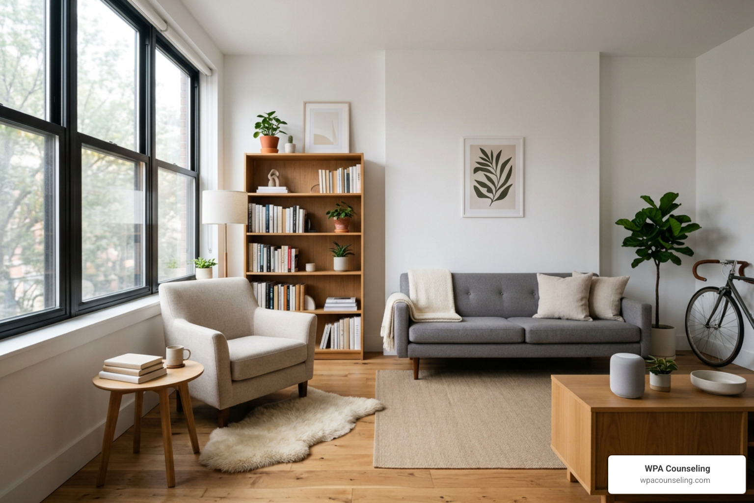 beautifully organized solo living space