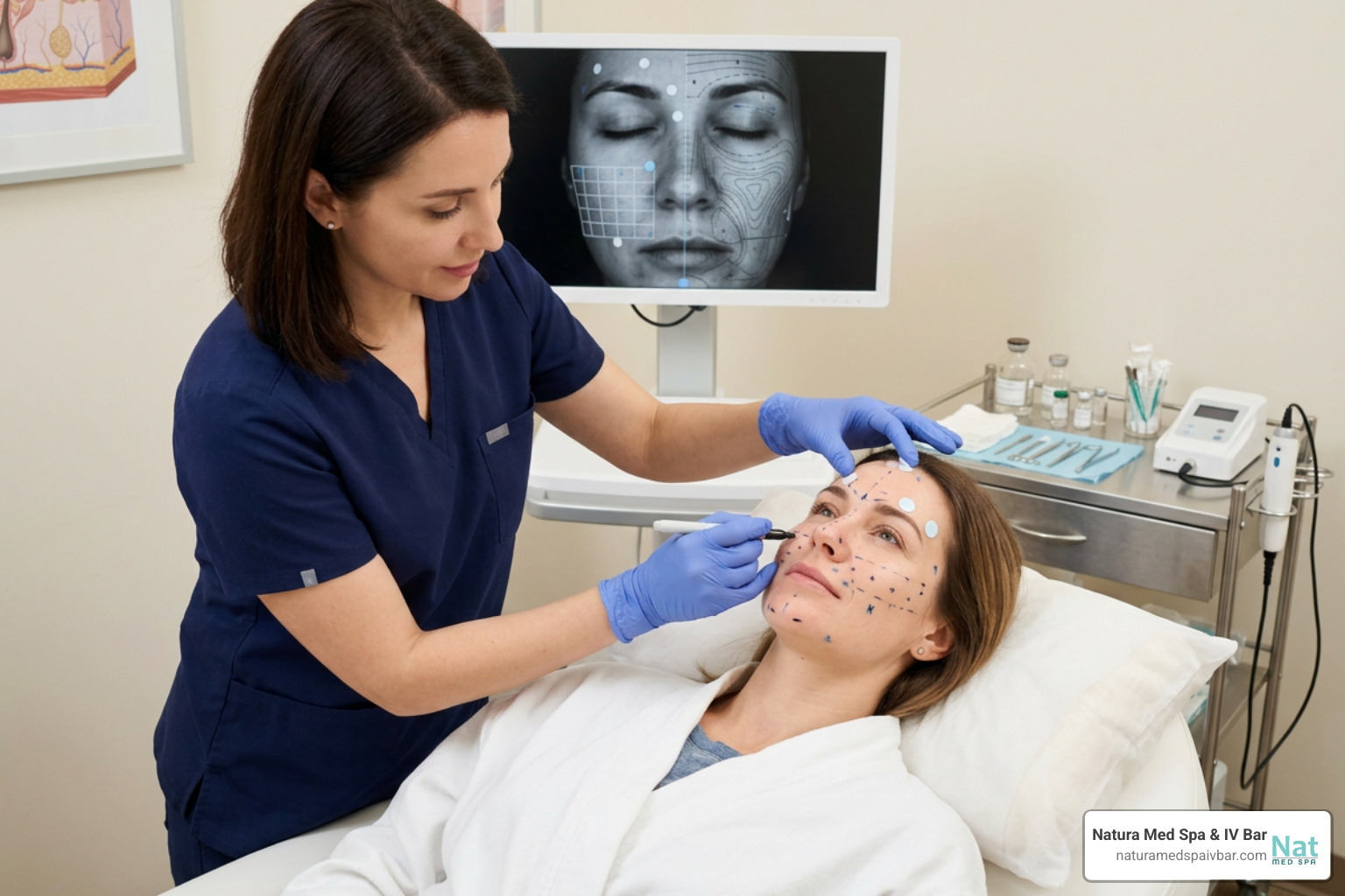 facial mapping for plasma treatment facial mapping for plasma treatment