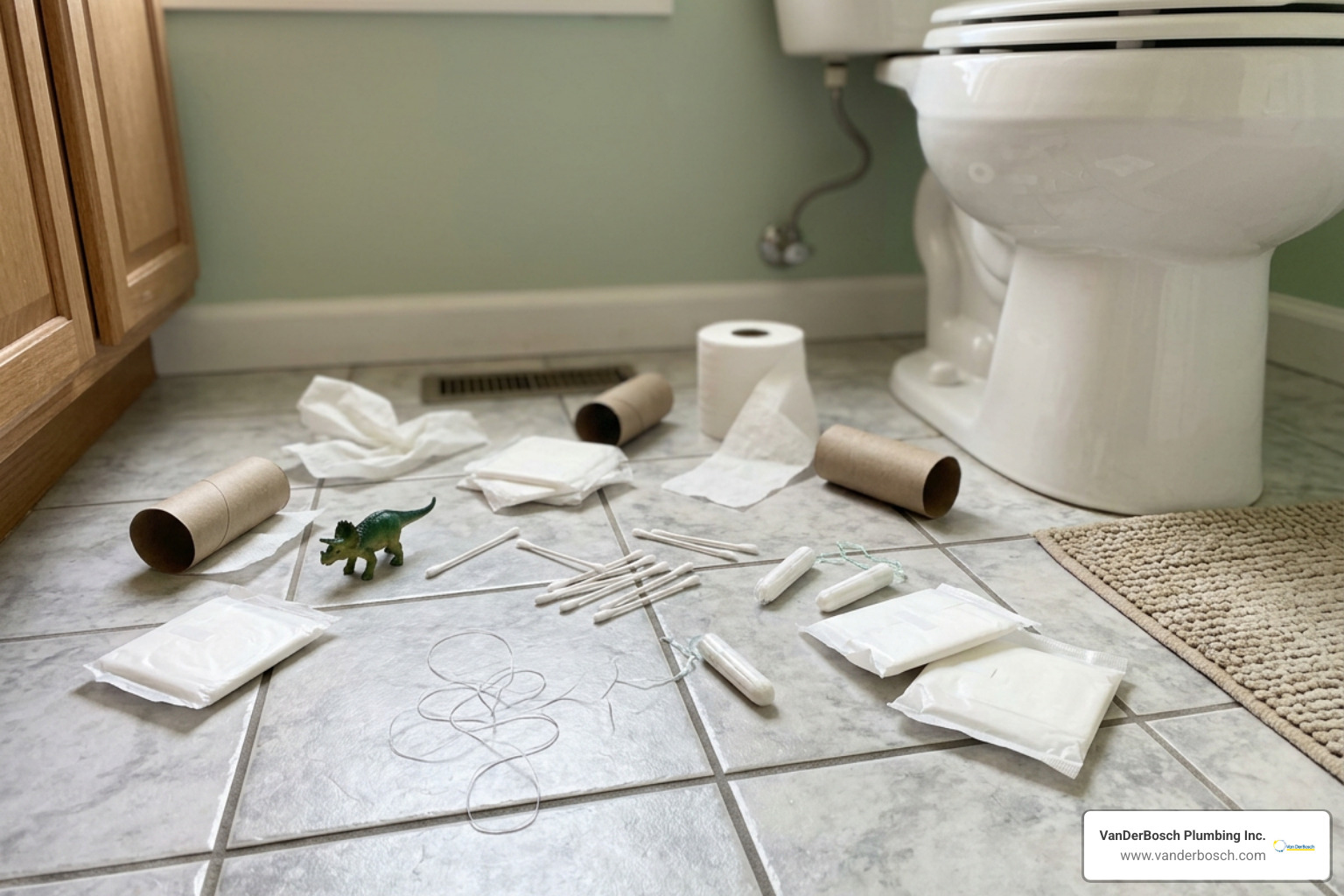 Common household items that cause a clogged toilet