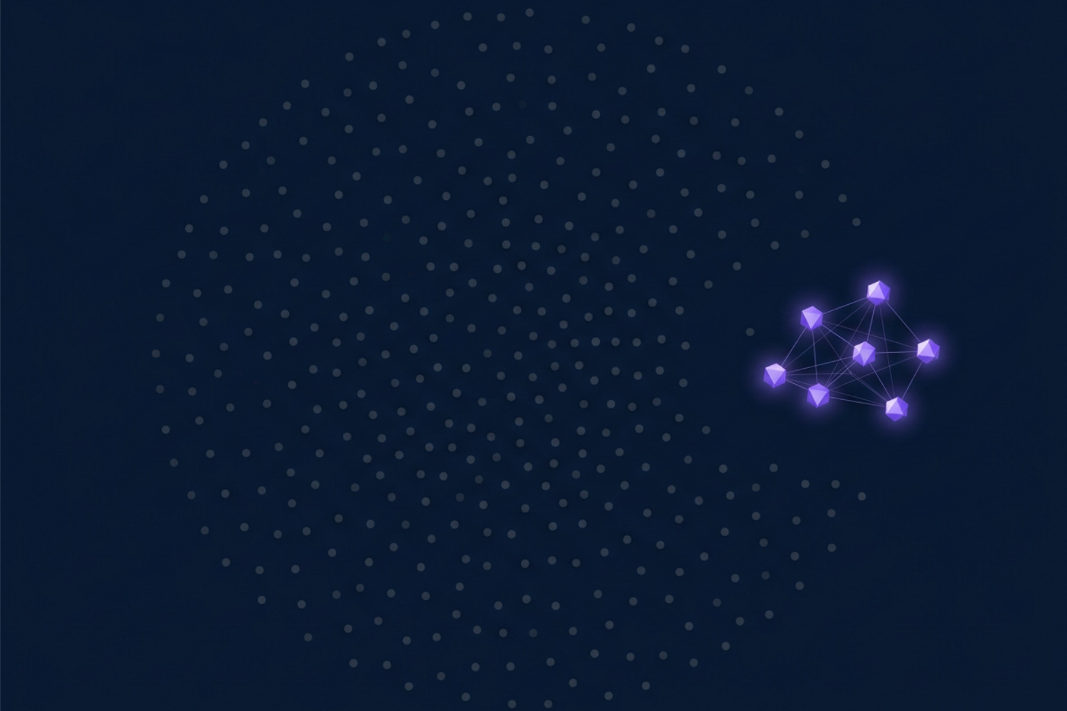 Abstract visualization of the 95-5 rule in B2B marketing Abstract visualization of the 95-5 rule in B2B marketing