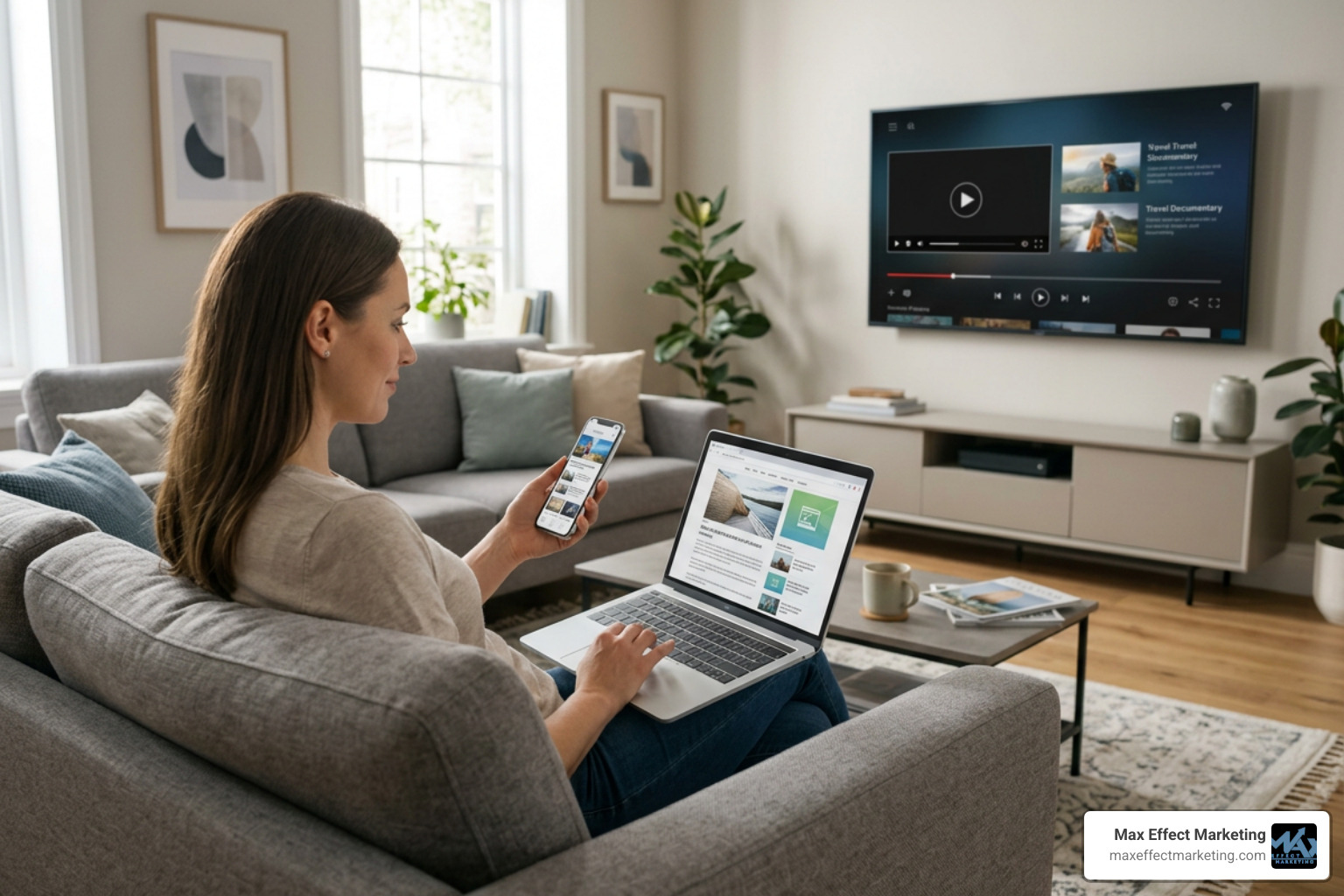 Omnichannel digital advertising reach across CTV, mobile, and web Omnichannel digital advertising reach across CTV, mobile, and web