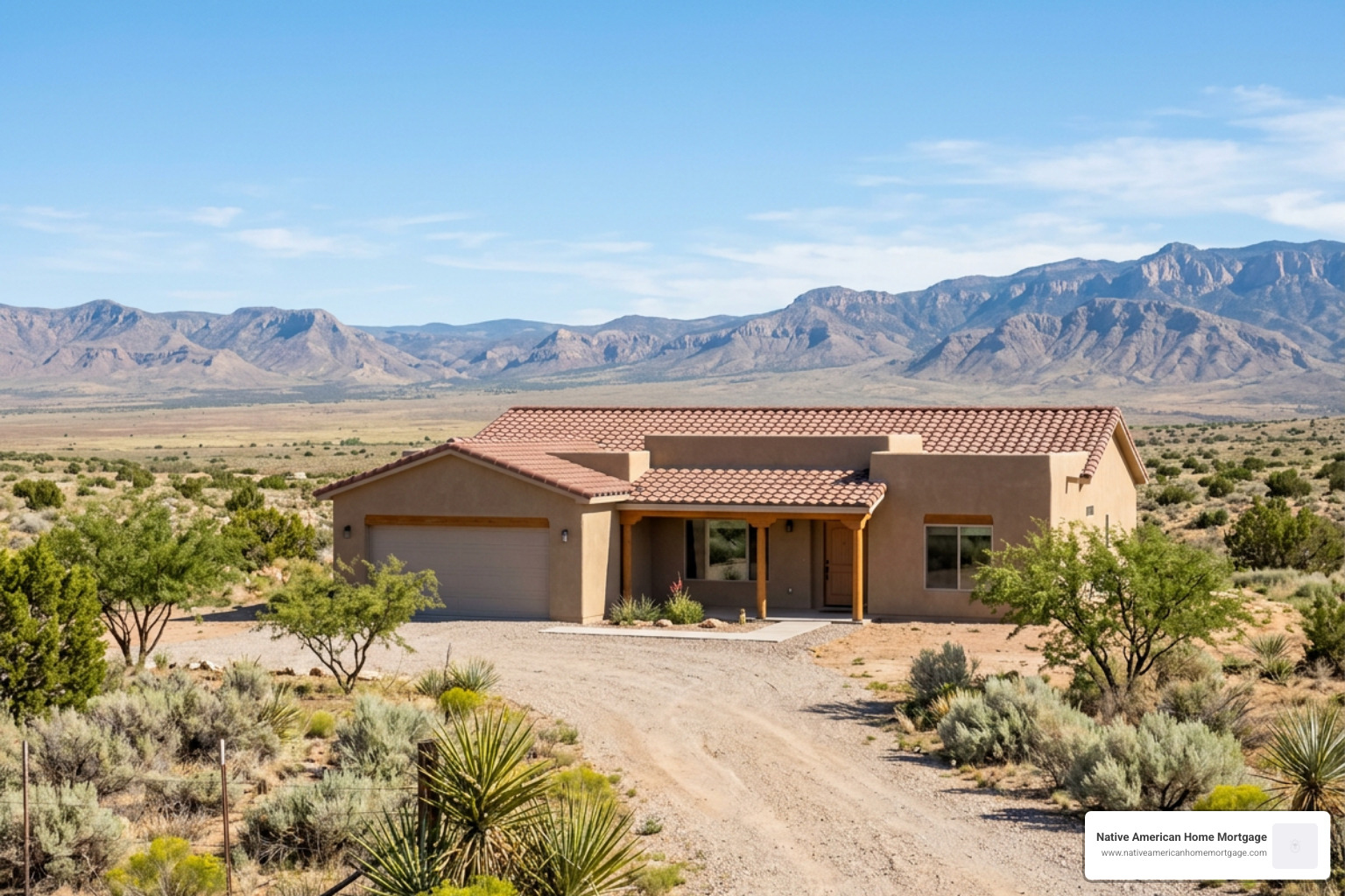 Newly constructed home on tribal trust land