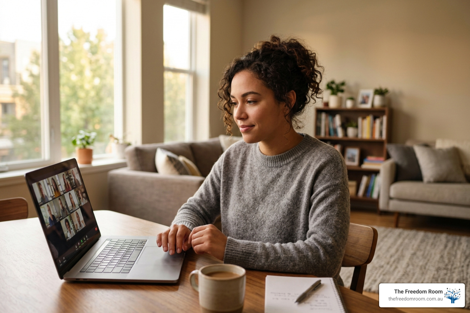 person using laptop to access online recovery support groups person using laptop to access online recovery support groups