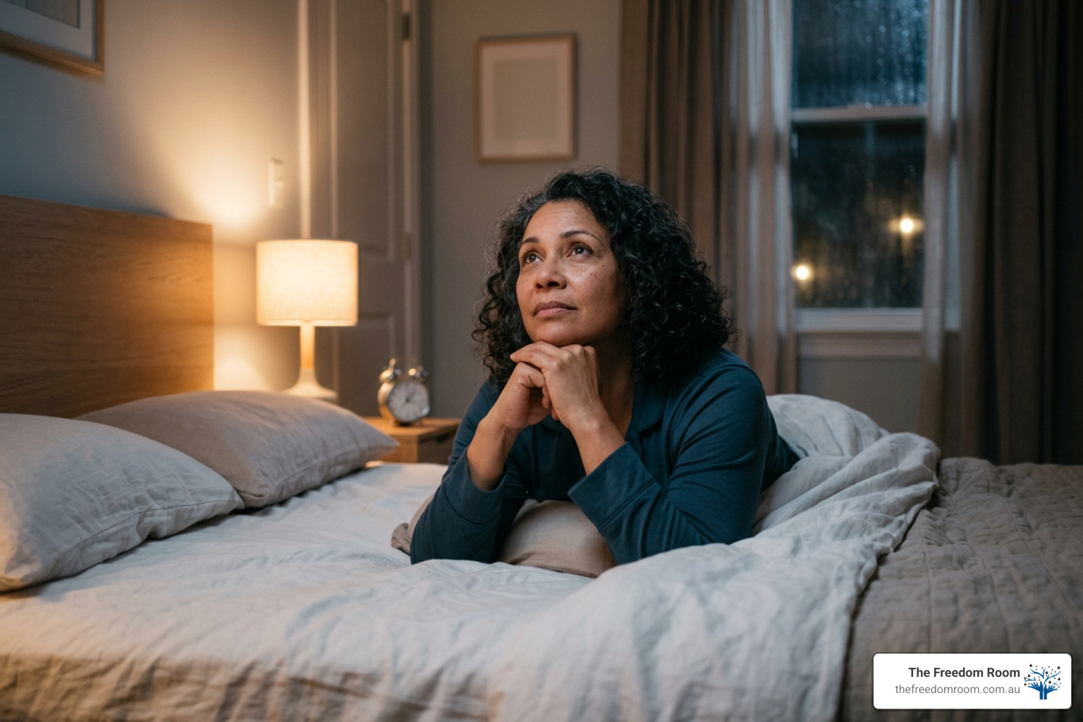 A person experiencing sleep disturbances during recovery A person experiencing sleep disturbances during recovery