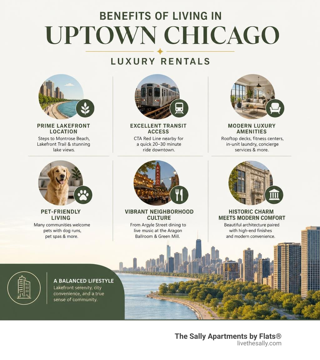 Benefits of living in Uptown Chicago luxury rentals infographic infographic Benefits of living in Uptown Chicago luxury rentals infographic infographic